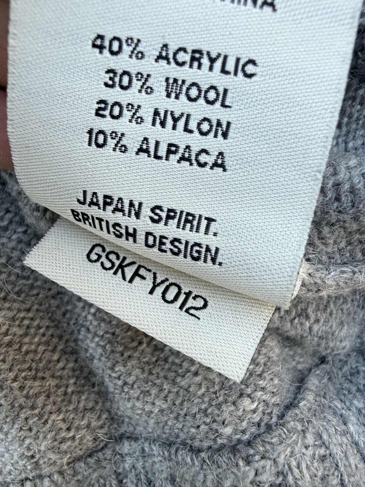 Superdry Premium Black Label Womens Grey Alpaca Wool Blend Knit Jumper Dress S image 6
