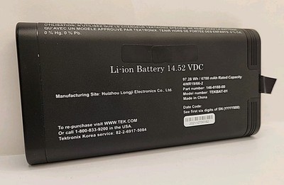 Tektronix TEKBAT-01 Ltithium Ion Battery Pack WORKING!!