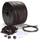 DELight 500Ft SPT-1 Electrical Wire w/ 20Pcs Male/Female Plugs 18 AWG UL Listed — photo 1