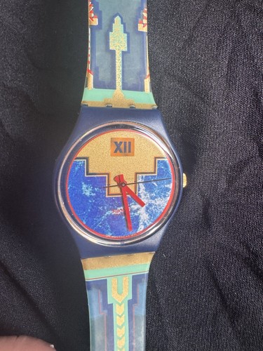 Swatch Gent "Blue Flamingo", reference number GN114. MINT running flawlessly 