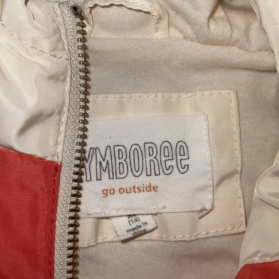 GymboreeJacket Girls Size XL  Mix & Match Rain Windbreaker Lined Hooded Full Zip - Image 3 of 4