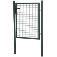 HOMCOM Cancello da Giardino in Acciaio Antiruggine, 97x150cm