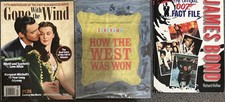 Magazine Size Movie Book Lot(3) GWTW, James Bond, How The West Was Won
