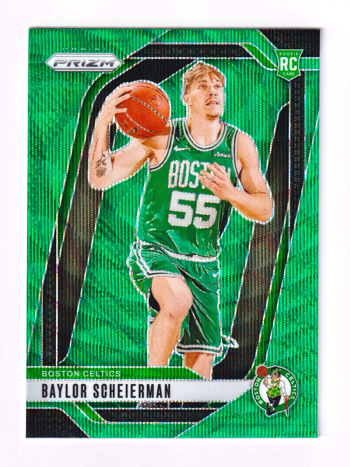 2024-25 Panini Prizm - Baylor Scheierman Green Wave Color Match RC #236
