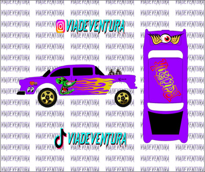 Rat Fink 1/64 55 Gasser WHITE TONER Universal Waterslide Decal for Hot