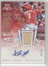 2017 Panini Diamond Kings Bat Signatures 40/49 Maikel Franco #BKS-MF Auto 5aw