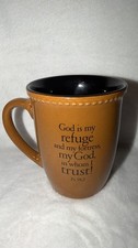 Christian Art Gifts Coffee Mug “Trust” God Is My Refuge Psalm 91:2 Religious