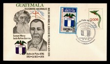 DR WHO 1986 GUATEMALA FDC TÉLÉGRAPHE ANIV PAPETERIE COMBO M81453