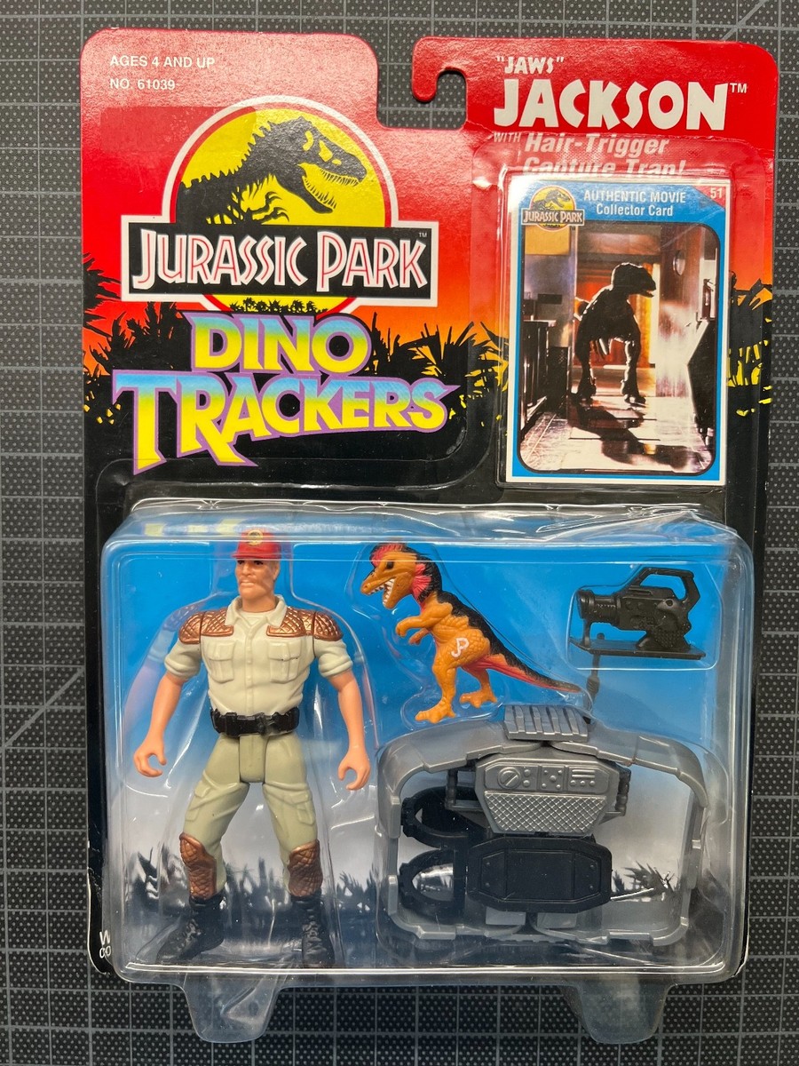 特撮 JURASSIC PARK DINO TRACKER JAWS JACKSON Jurassic Park Dino Trackers Jaws Jackson Kenner 1993 New On Card