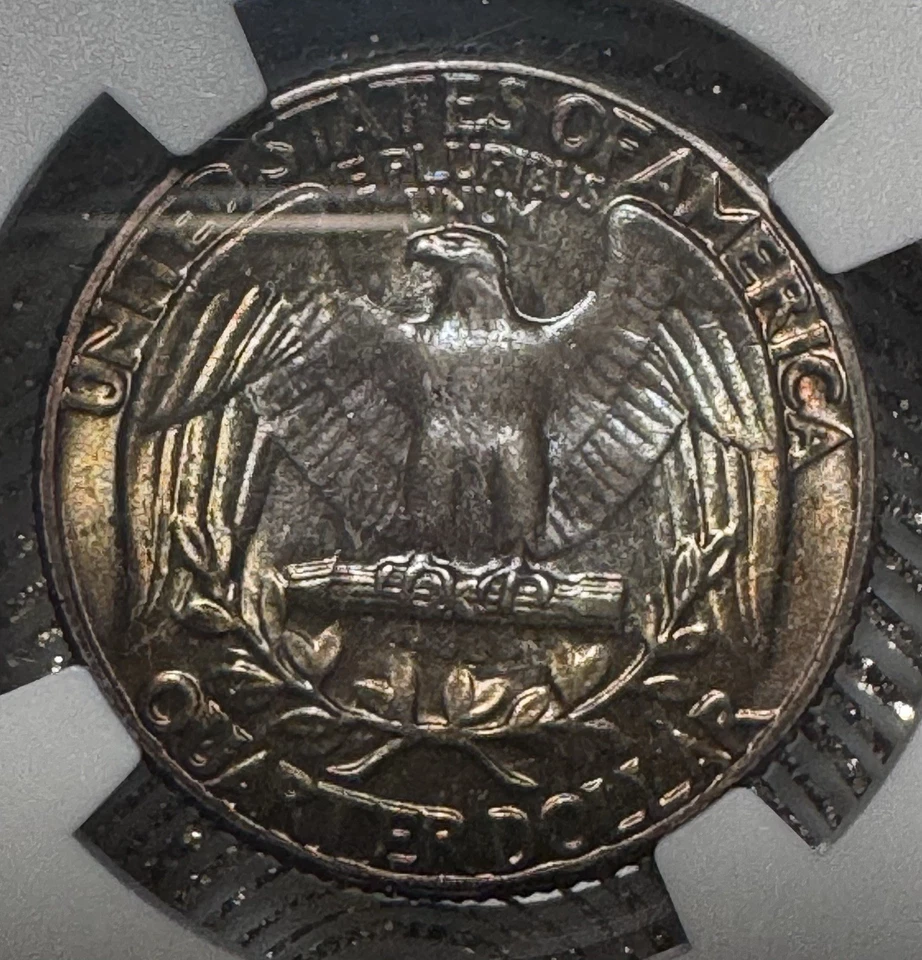 1958 washington quarter PNC 67 Toned  - Image 4 of 4