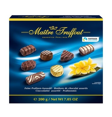 Maître Truffout Assorted Pralines 200g 7.05oz Chocolate Poland Fairtrade