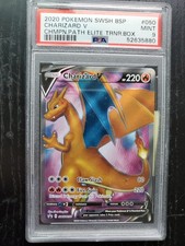 2020 Pokemon Charizard SWSH BSP V CHMPN. Path Elite TRNR.Box #050 PSA 9 Mint