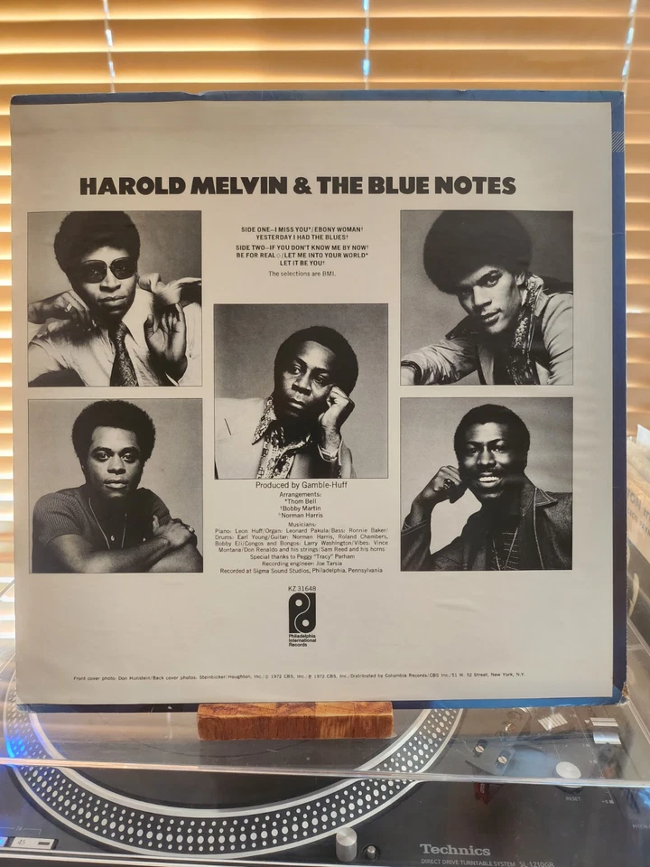 Harold Melvin And The Blue Notes, Self Titled, 1972 Philly Intl., KZ-31648, VG+ Foto 2 de 4