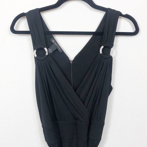 Inc International Concepts Jumpsuit Be Mystical Black Rhinestones Size 0X NWT - Picture 4 of 10
