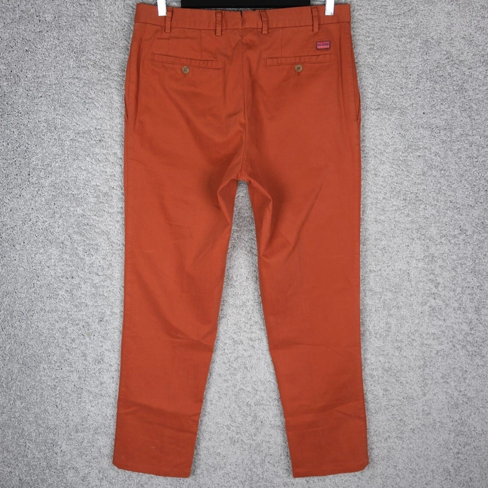 PANTALÓN HOMBRE PAL ZILERI CONCEPT ITALIA CASUAL CHINO W30 L32 NARANJA LUX CLÁSICO Foto 4 de 4
