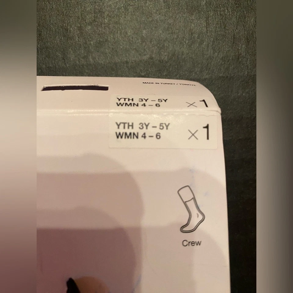 Nike Elite Dri-Fit Navidad Crew Calcetines Verde (Jóvenes 3Y-5Y) (Mujer’s 4-6) Foto 3 de 4