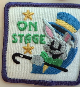 Vintage Girl Scout Patches ON STAGE Rabbit Single Patch Special Events Theater