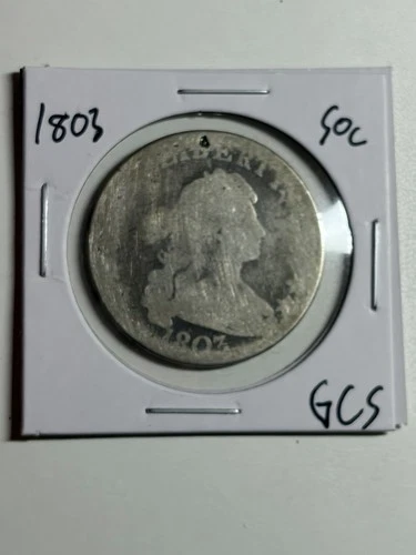 1803 Draped Bust Half Dollar — photo from the most recent tracked eBay sale