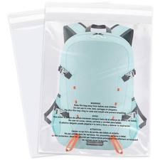 WEPOLY 18x24 Clear Self-Seal Poly Bags 200 Count for Shirts Clothing FBA