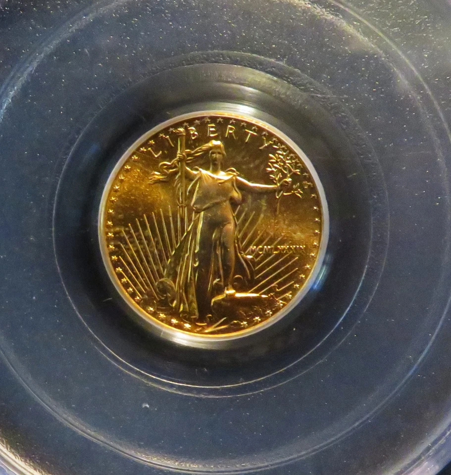 1989-P GOLD Eagle $5 1/10oz. PCGS MS69 - Image 2 of 4