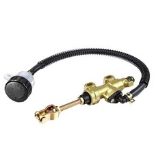 Rear Brake Master Cylinder Replacement with Brake Fluid Reservoir for Most gold