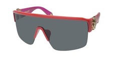 NEW ROBERTO CAVALLI SRC037 SUNGLASSES WRAP 09RV PLASTIC WOMENS HALF-RIM RED
