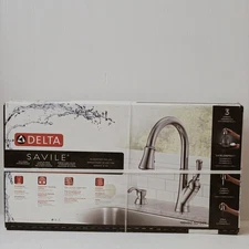 Delta Savile 19949Z-SD-DST  Pull-Down Kitchen Faucet With Soap Dis Chrome Finish