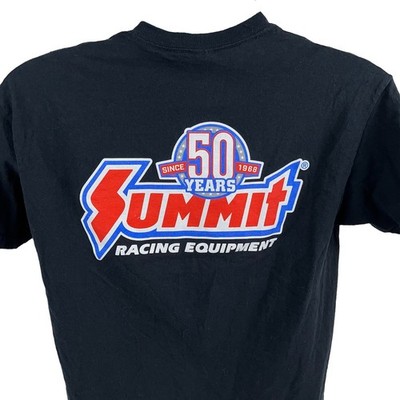 Summit Racing Equipment 50 Years Black Graphic T-Shirt Men s Medium Drag Racing
