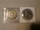Ben Franklin Half Dollar X 2