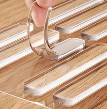 Clear Silicone Cabinet Door Bumpers 10 Pcs,Self-Adhesive Sound Dampening Furnitu