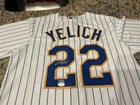 Christian Yelich Milwaukee Brewers #22 Signed Baseball Jersey Original JSA COA