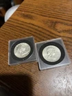 1962 - 1963 franklin half dollar coin silver with cases