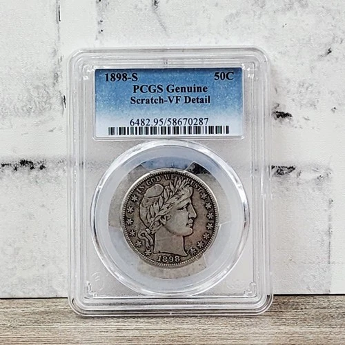 1898-S Barber Half Dollar — photo from the most recent tracked eBay sale