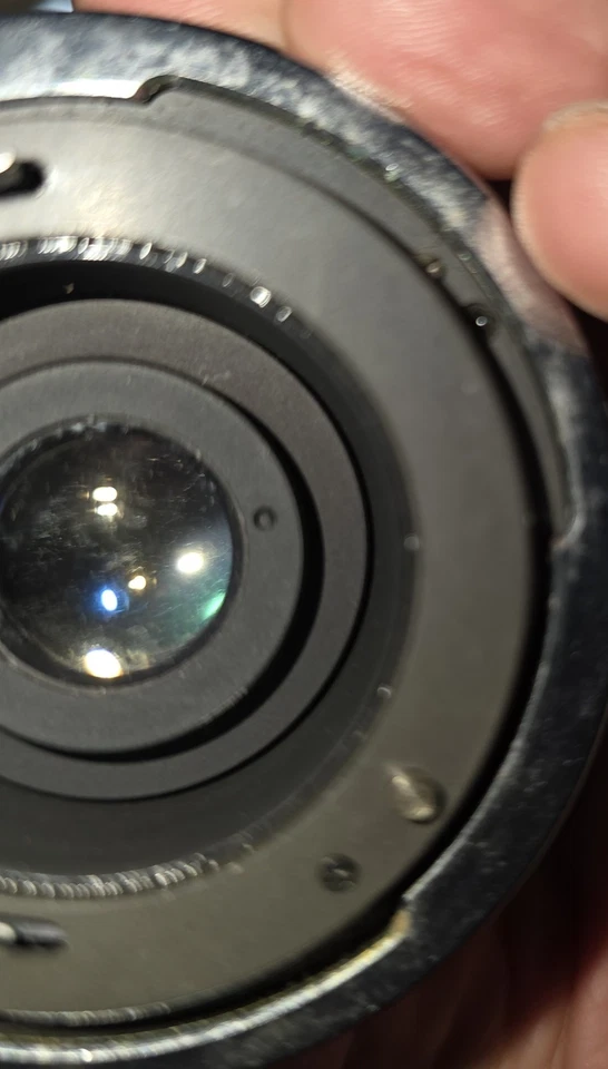 Konica Ar & Canon Fd Sigma Mini Wide Lenses 28/2.8 Macros 1:4.5, AS-IS Hazy. - Image 3 of 4