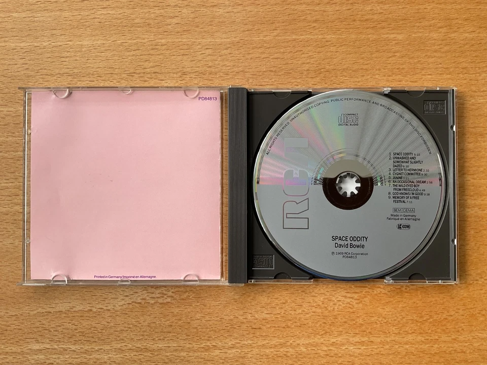 CD David Bowie - Space Oddity, 1st Press RCA PD84813, Made in Germany g-sg g-vg - Bild 3 von 4