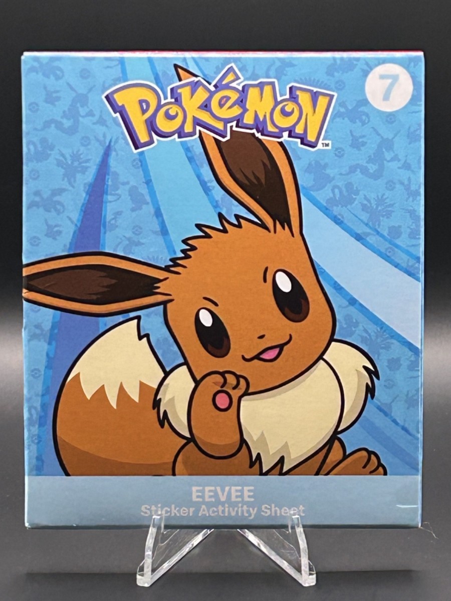 eevee pokemon card mcdonald's 2024 Pokmon Sticker Activity Sheet #7 Sneak City Colorless Colorless Gnaw (20) Weakness Fighting 2 Retreat Cost The Most Valuable McDonald's Promos