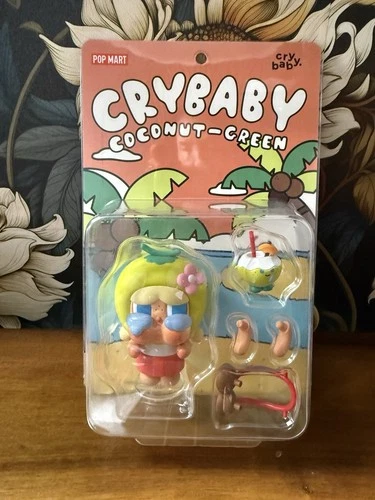 POP MART Crybaby Coconut-Green & Coconut-Brown Collectible Art Toy Figures
