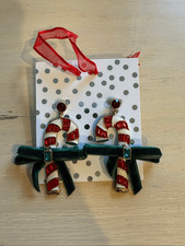 Candy Cane Christmas Earrings