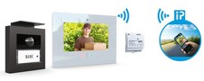 M-E Videosprechanlage VDV-20109-A-W Videoanlage RFID Vistadoor 1 Wohneinheit
