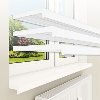 HEXIM 1m Fensterbank Fensterbrett weiß matt glanz PVC innen DIN EN 13501-1