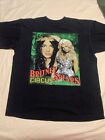 2009 Britney Spears Circus Tour T-Shirt Mens M Pussycat Dolls Black Double-Sided