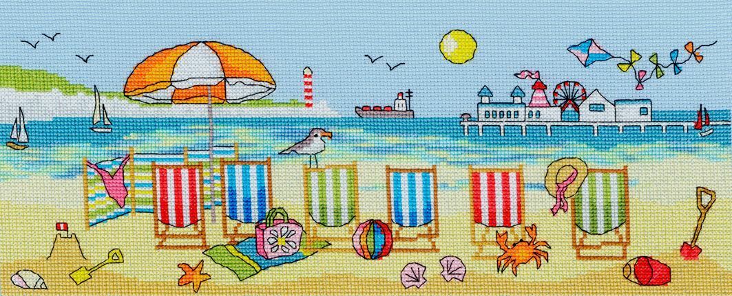 Julia Rigby - Deckchair Fun Cross Stitch Kit by Bothy Threads