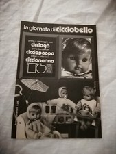 PUBBLICITA' ORIGINALE ADVERTISING BAMBOLOTTO "CICCIOBELLO" SEBINO anni 70/80