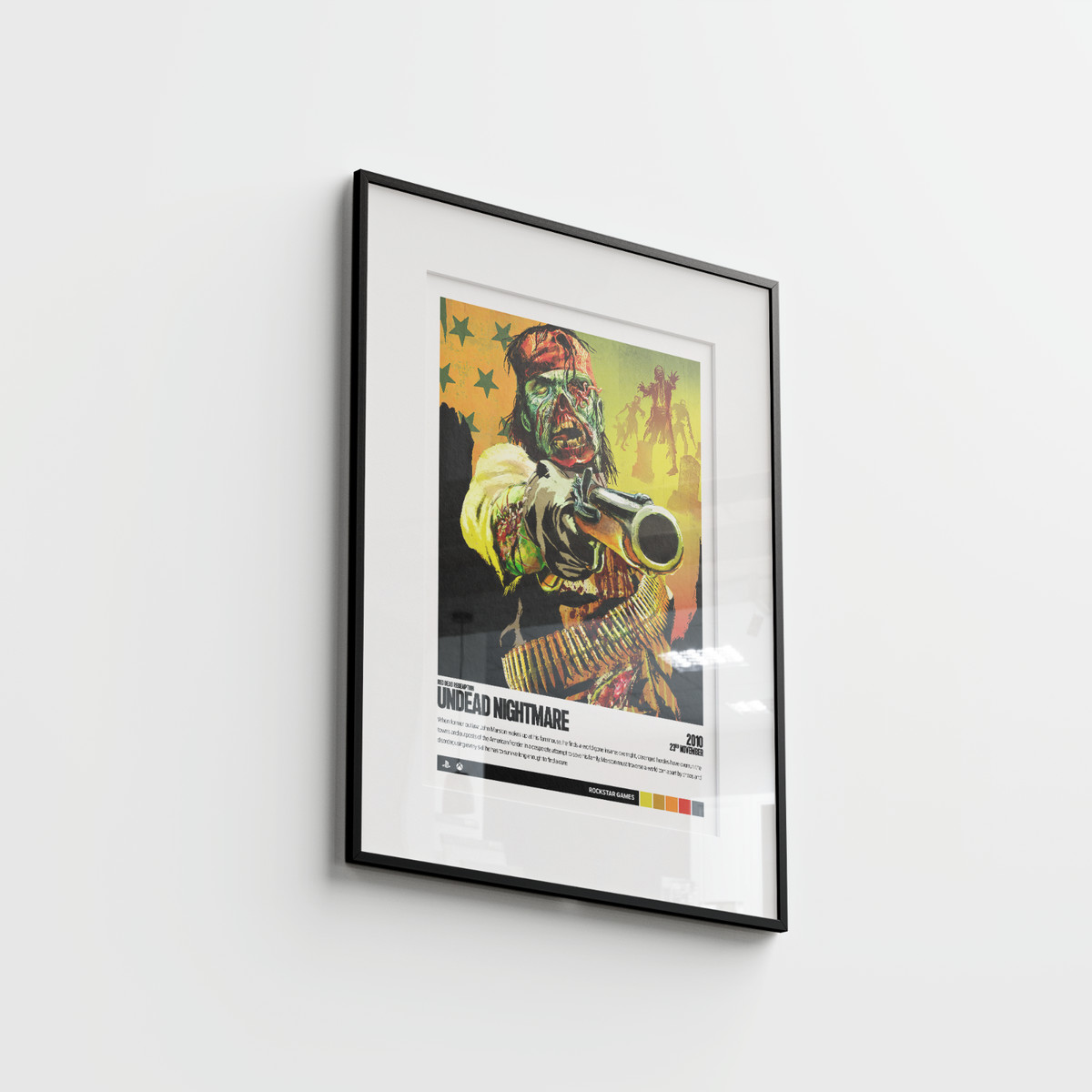 Red Dead Redemption: Undead Nightmare (2010) Video Game Art Poster 