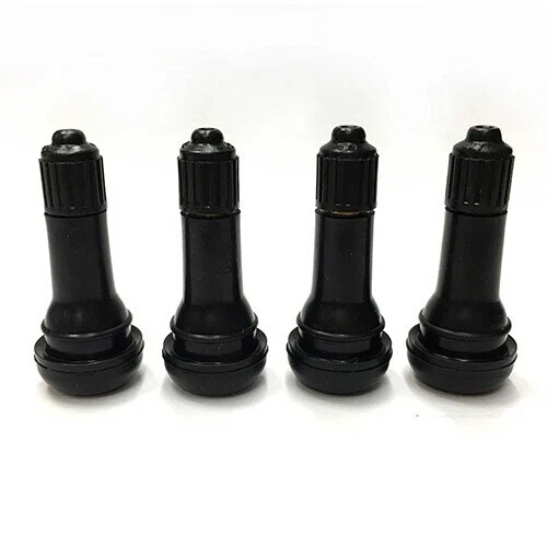 TR413 SNAP-IN TIRE VALVE STEMS WITH CAPS BLACK RUBBER (4 pcs) RUBBER Type - Bild 9 von 9