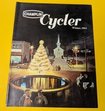 Vtg Champlin Cycler - Winter 1963 - Rare Christmas Petroleum Oil & Gas Pamphlet
