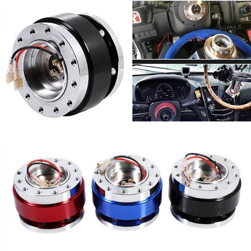 Adaptador HUB de liberación rápida para volante de automóvil Kit Snap Off Boss Accesorios para automóviles Foto 2 de 4