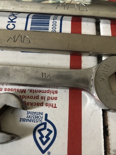 Mac Tools 10PC Set 12PT Combination Large Wrench Mix Lot USA - Picture 9 of 14