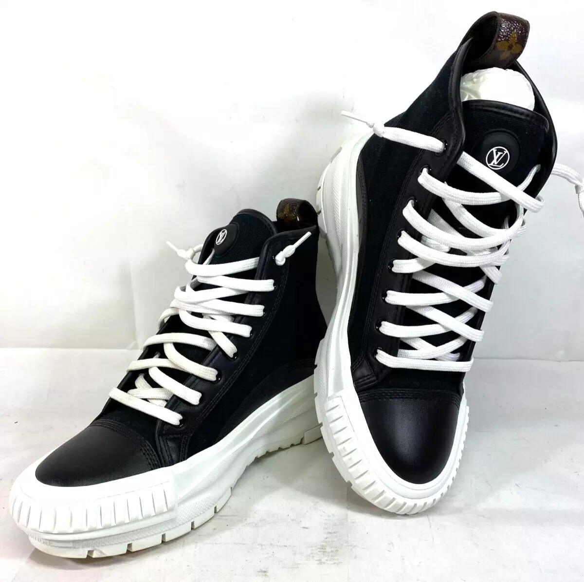 Louis Vuitton "After game line" Socks sneaker shoes monogram Lv  logo size 36