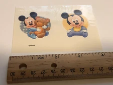 Disney's Babies Vintage Vending Machine Sticker Wet Tattoo All Star Mickey Mouse
